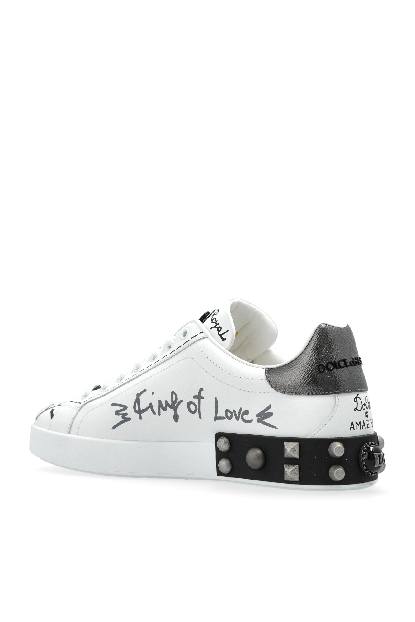 Dolce & Gabbana 'Portofino' sneakers with appliqués | Men's